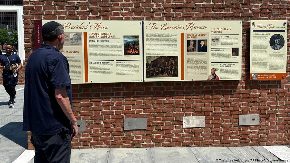 Trump administration replaces Philadelphia slavery memorial