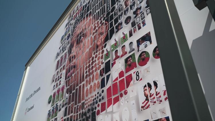 Little Elm mural celebrates hometown soccer star Weston McKennie during World Cup